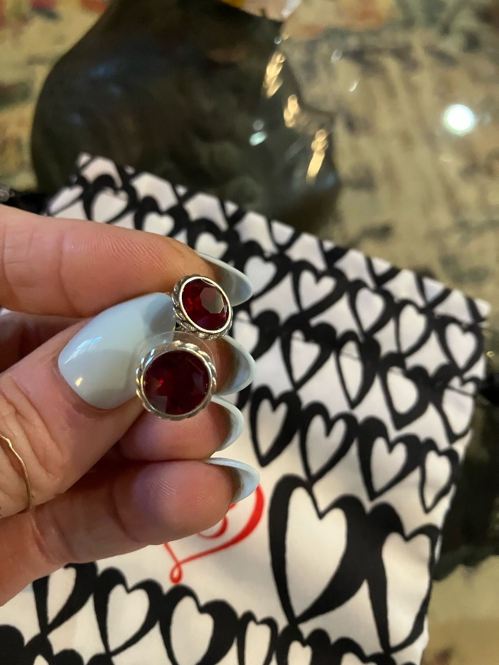 ❤️Brighton red silver post